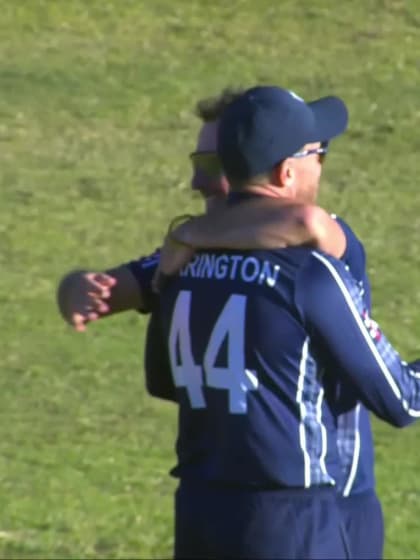 Fayyaz Butt - Wicket - Scotland vs Oman