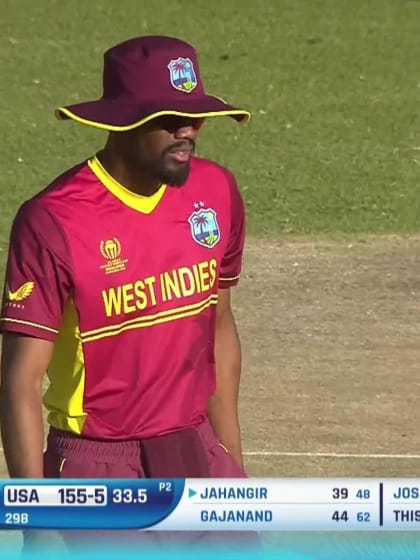 Shayan Jahangir - Wicket - West Indies vs USA
