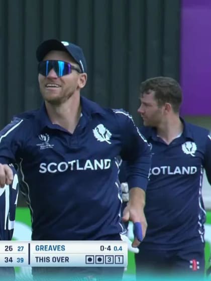 Sikandar Raza - Wicket - Zimbabwe vs Scotland